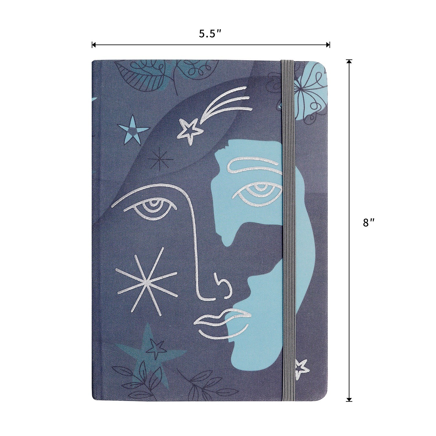 60sht 70gsm Recycled Paper Notebook Small Office Stationery SGS With Elastic