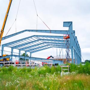 Quality Prefab Galvanized Pu Panel Steel Frame Structure Building for sale