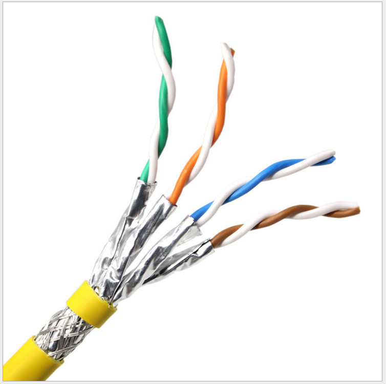 High Speed Bare Copper 22AWG 4pairs Support 5G Cat8 Lan Cable