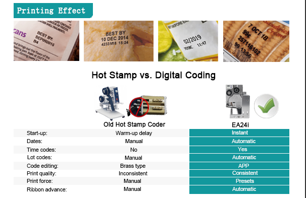200ppm Thermal Coding Machine 300 Dpi Easy Control Smooth Operation