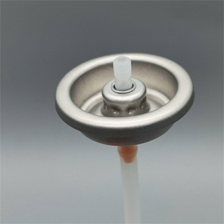 Sunscreen Aerosol Valve for Cosmetic Spray Use – Skincare Packaging Solution with Actuator – Continuous Mist Dispenser for UV Protection