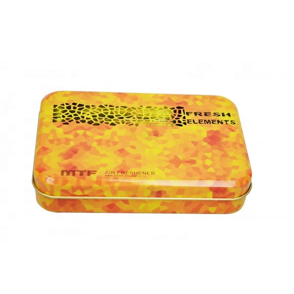 DADI Candy Tin Box CMYK PMS UV Small Rectangular Tins With Hollow Out Lids 150x100x30mm