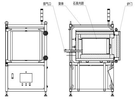1000&ordm; C Mnf100-10 Cleanliness Box Furnace Industrial Furnace Melting Furnace