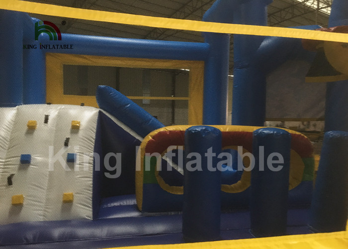 Durable 0.45mm PVC Inflatable Slider Jumping Castle / Childrens Bouncy Castle