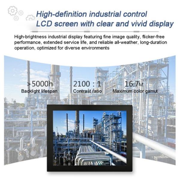 Narrow-Bezel Industrial Embedded Displays 12.1 Inch PCAP Touch Screen X86 Panel PC Single Computer for Machine Control System IPC