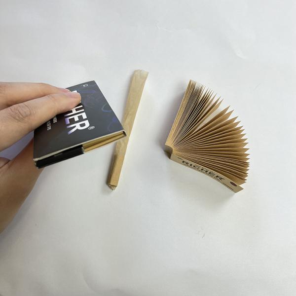 Custom Printing Colored Cigarette 24k Gold Pre Rolled Cones Papers Wrapping