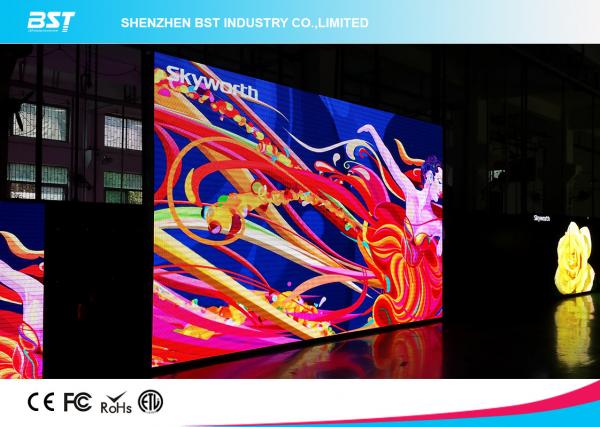 High brightness P6 indoor Large Led Tv Advertising Displays With 140° Viewing Angle