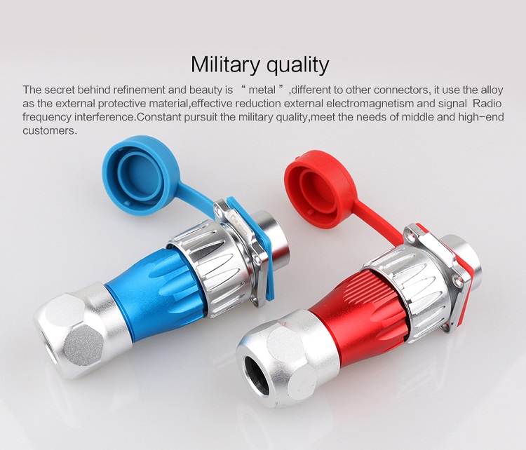 CNLINKO Industrial High Current Solar Battery Waterproof Rotary Power 220vac Male Female Plug Socket 4 Pin IP68 Connector