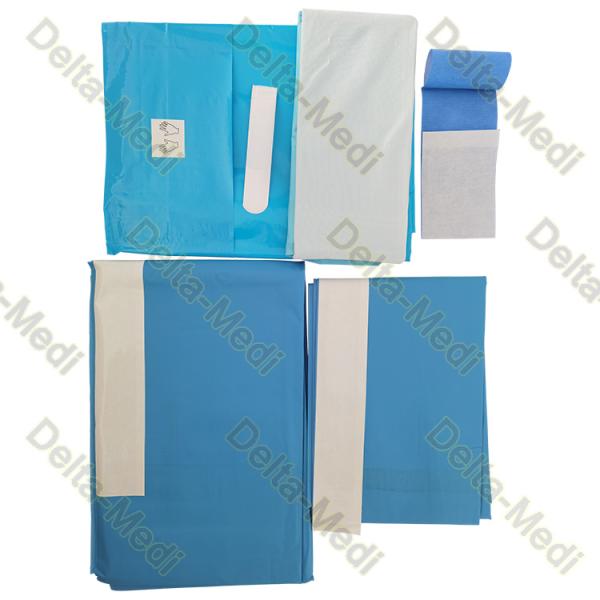 150cmx240cm Disposable Surgical Drapes Reinforced Orthopedic Split Drape Pack
