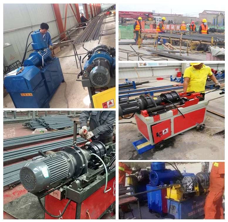 Hgs40 / Hgs50 Rebar Thread Rolling Machine Steel Metal Building