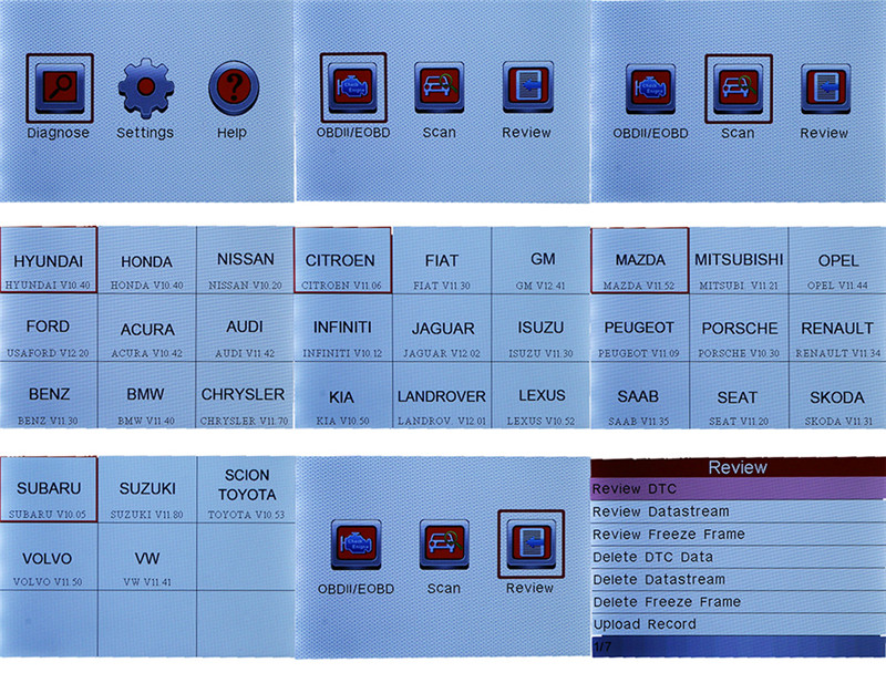 Creader VII+ Creader VII Plus Original Auto Code Reader Launch X431 Creader VII+ Creader VII Plus Update Via Offical Web