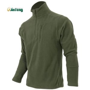 Quality Polyester Soft Shell Mens Tactical Fleece Jacket Windproof Waterproof for sale