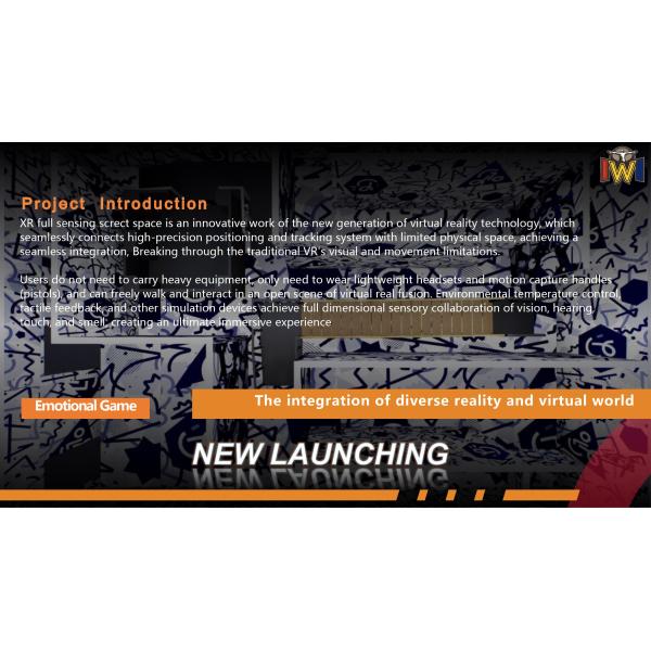 VR space game simulator with special effects equipment