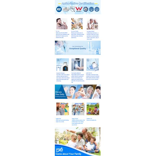 G/E Profile Opal Ice Maker Water Filter NSF Certified Replace Every 3 Months for Maximum