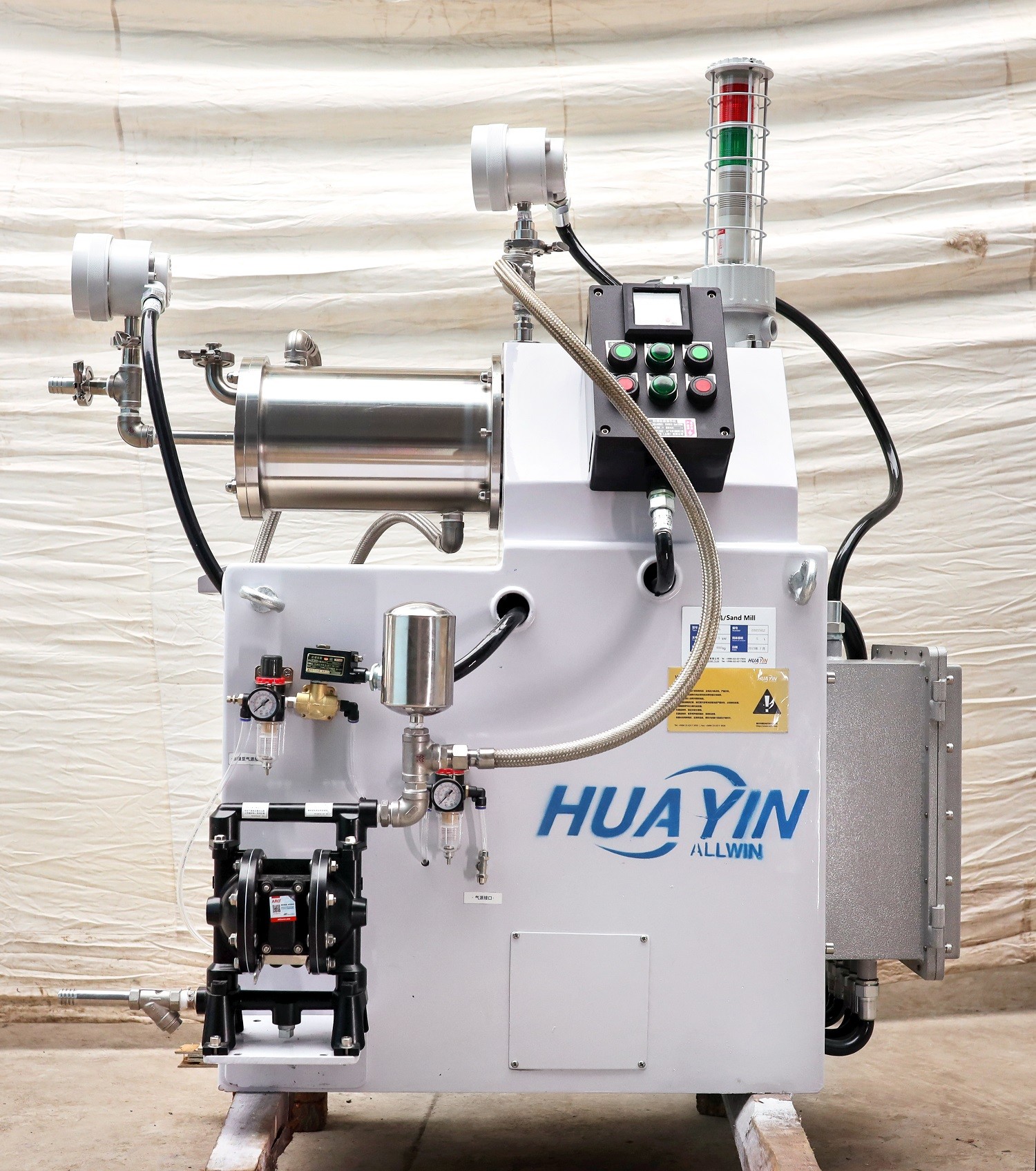 7.5kW 10L Ink Processing Horizontal Bead Mill 5L Small batch Pigment sand Grinder Machine