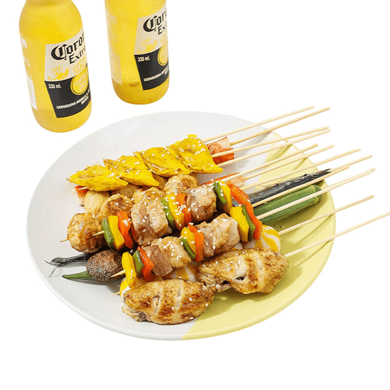 Eco Friendly Bamboo Food Skewers Sustainable Hygienic And Single Use