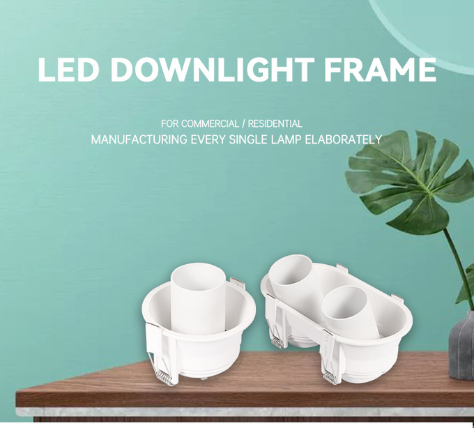 Customizable Anti-Glare GU10 Recessed Spotlight Frame Designed For Commercial Spaces