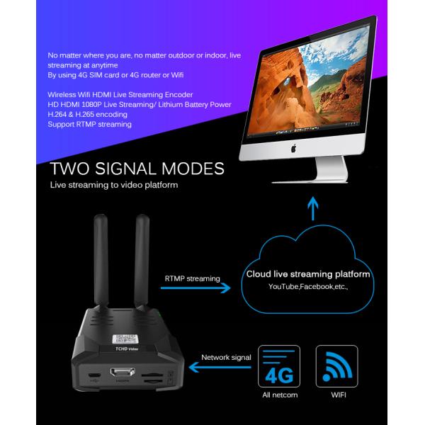 Online Shopping 4G and WiFi Live Streaming Wireless Video Encoder Decoder for Easy Sale