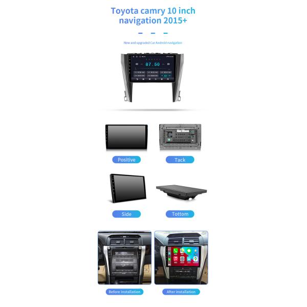 10 Inch IPS Touch Screen Android 12.0 Multimedia System Car Dvd Player For TOYOTA Camry 2015 GPS Naxigation Car Audio