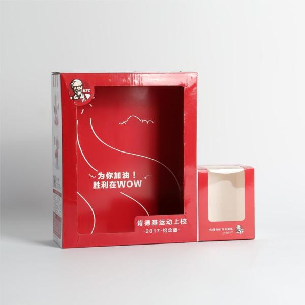 Transparent Window Paper Food Box Packaging Eco Conscious Folding Paperboard Boxes