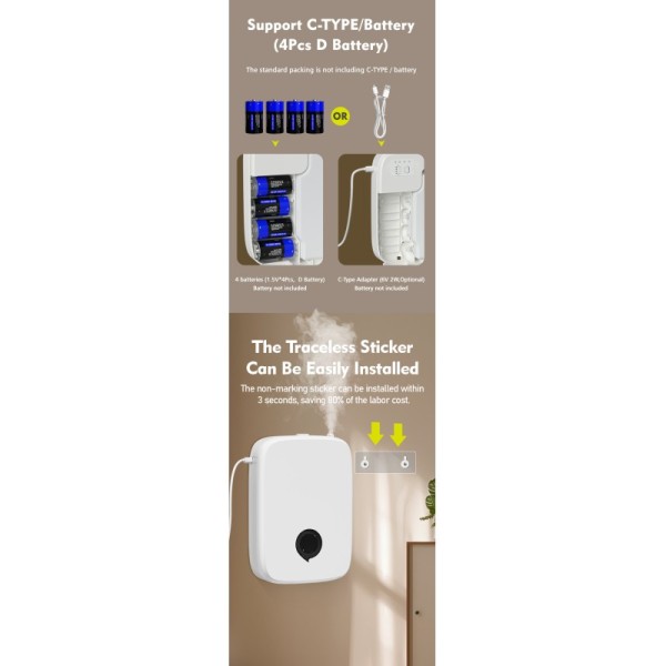 Matte Black Electric Aroma Diffusers 500ML Remote Control For Hotels And Homes