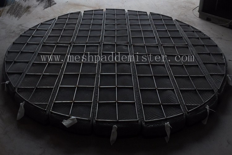 Gas Liquid Separator Mesh Pad Mist Eliminator Ss316l 750mm