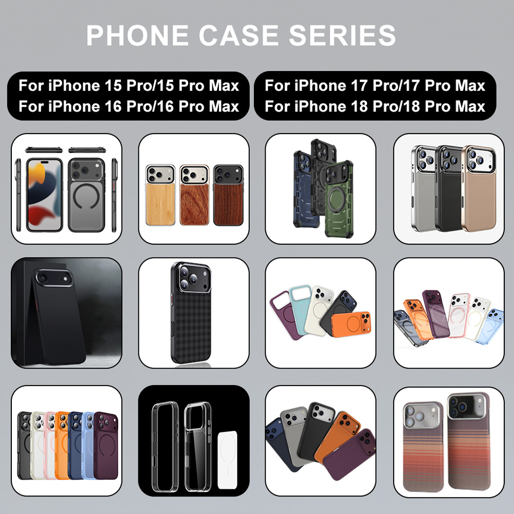 Luxury Magnetic Phone Case with Two-Shot Molded PC Frame, Soft-Touch Matte Surface & Shockproof, OEM Custom for iPhone 18 Fold