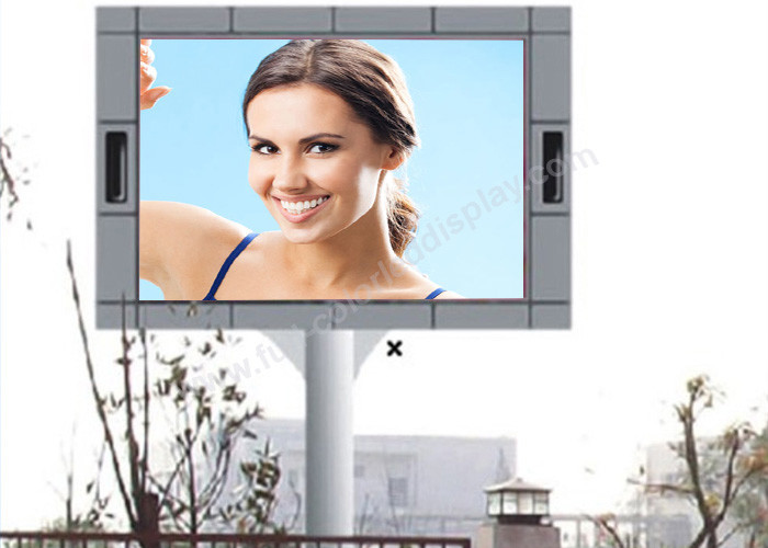 Quality 1 / 2 Scan High Luminance P10 Led Screen Outdoor Advertising With Pole Installation for sale