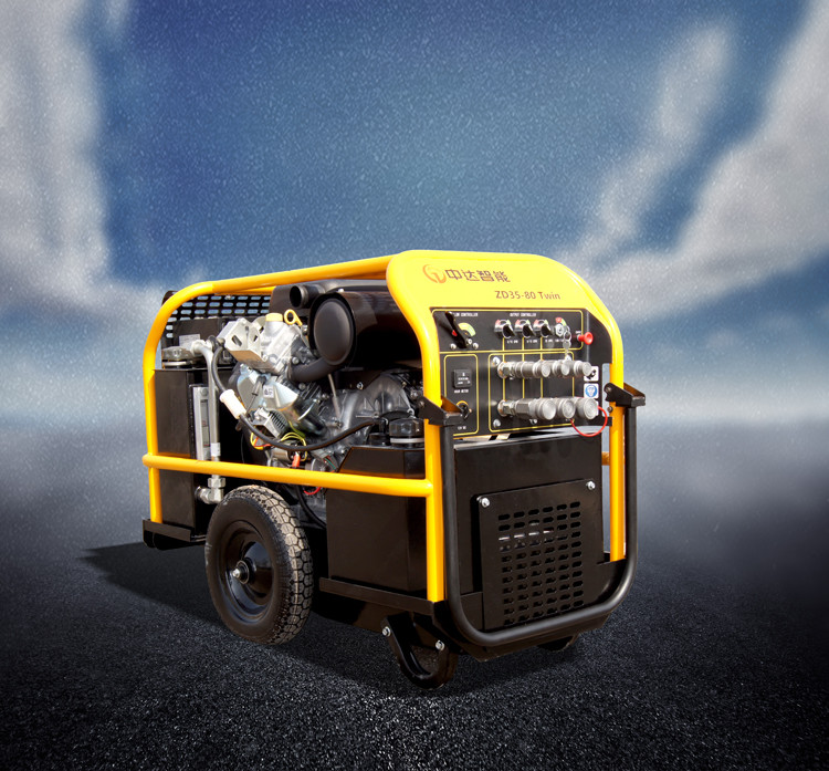Quality Mobile Gasoline Engine Driven Hydraulic Power Unit 35hp Flow 20GPM for sale