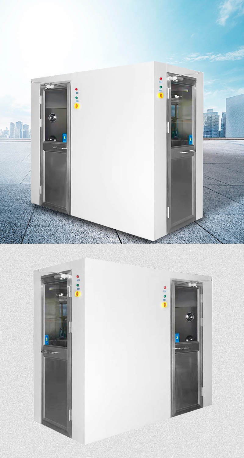 Customized Air Shower Room Right Angle Intelligent Air Shower OEM / ODM Acceptable