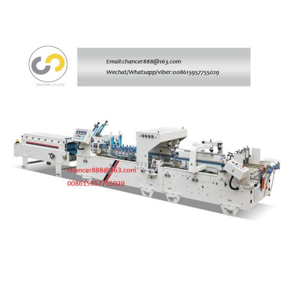 Automatic pre-fold corrugated and cardboard box folder gluer machine