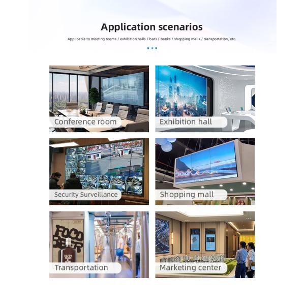55 Inch 3.5mm LCD Splicing Video Wall for Conference Room Use