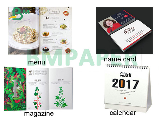 80# 100# Double-Sided Coated Glossy Text Premium White Paper In Sheet 23" x 35"