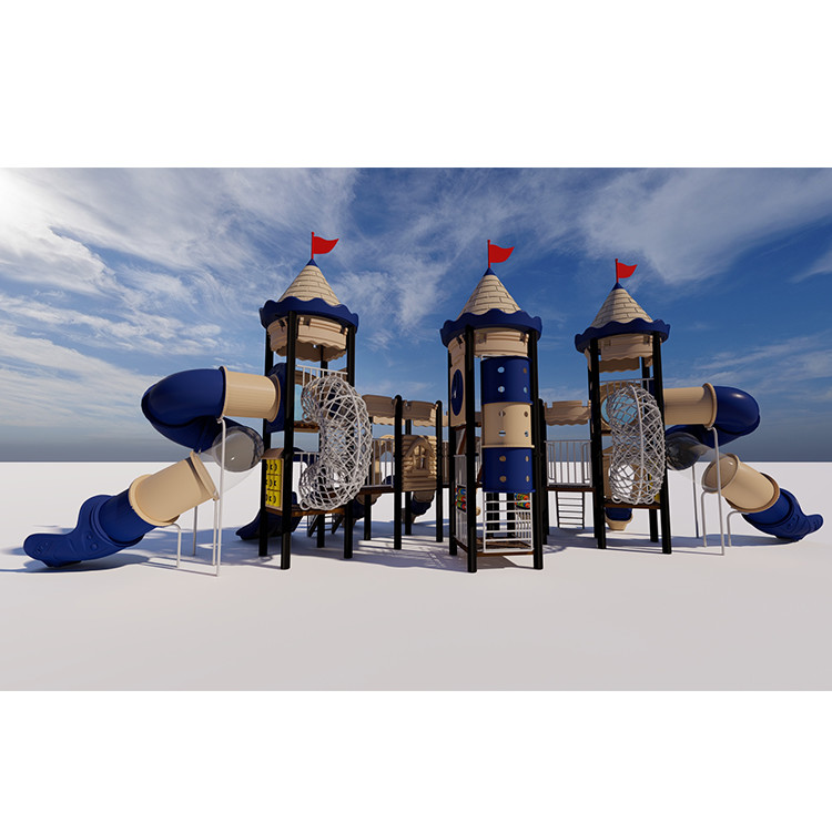 Anti Crack Kids Playground Slides Plastic Amusement Park Commercial Outdoor