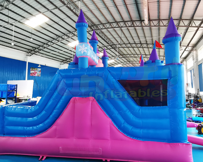 Plato Frozen Castle Bounce House Inflatable Bouncer Combo