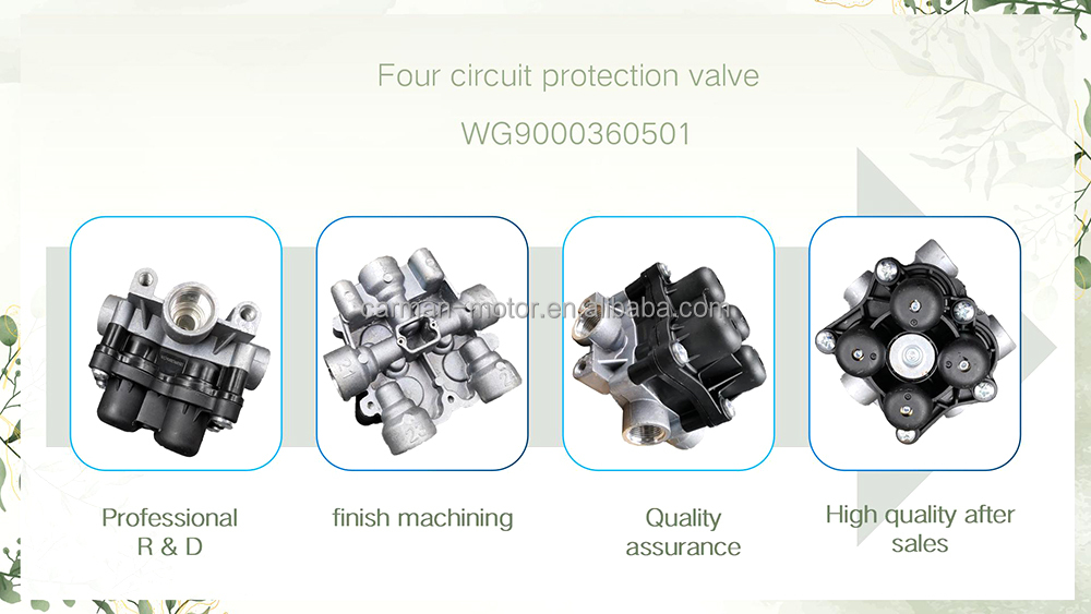 Four Circuit Protection Valve for Sinotruk HOWO Sitrak Truck Parts WG9000360501 within Customer Requirements