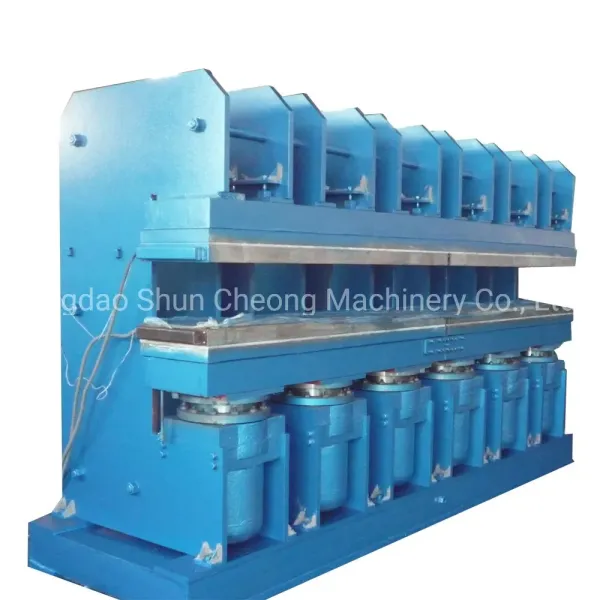 5 Working Layers 12MN Total Pressure Fully Automated Tire Tread Vulcanizing Machine for Rubber Tire Tread Press