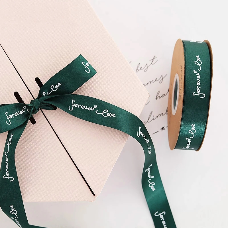 25MM Just For You Printed Polyester Ribbon For Wedding Christmas Party Decorations DIY Bow