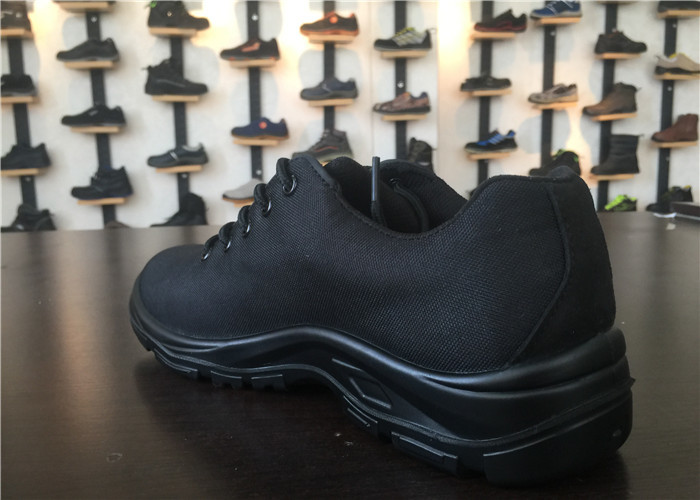 Plain Single Color Casual Safety Shoes Oxford Cloth Upper For Warehouse