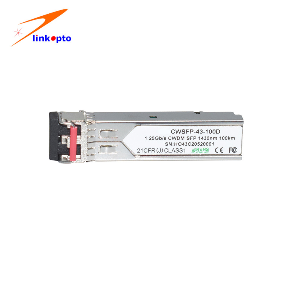 Quality 1.25G CWDM SFP 1430nm 100KM Fiber Optic Receiver Module for sale