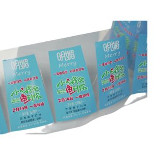 Personalised Self Adhesive Label Sticker Paper Clear Round Stickers Custom