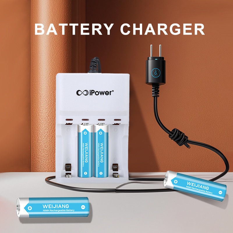 AU Plug Double Aa Battery Charger White AAA And AA Battery Charger
