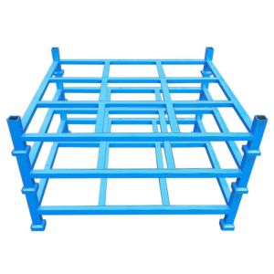 Quality ODM Stackable Pallet Rack Wathet Galvanized Stackable Metal Pallets for sale