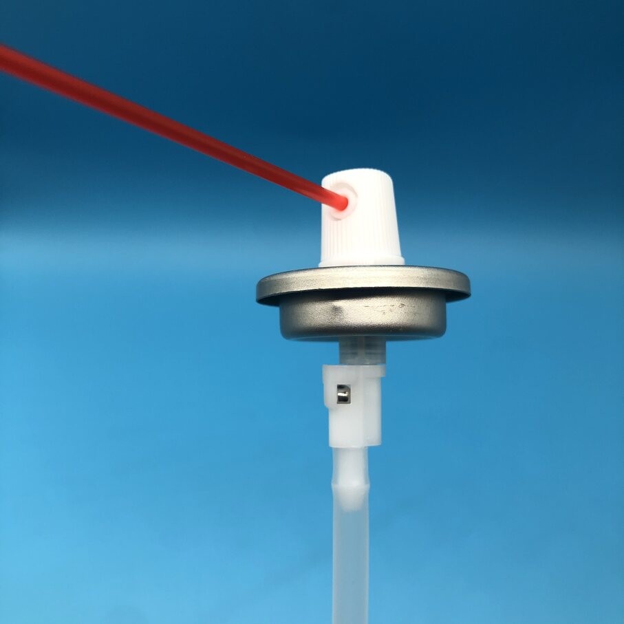 360 Degree Aerosol Valve With Actuator for Automotive Cleaning Multi Directional Spray Valve for Precision Detailing Applications