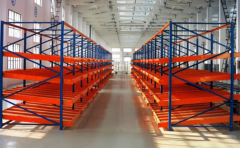 Warehouse Flow Rack for Carton Storage Box Flow Gravity Storage Roller Racking Carton Flow Racking