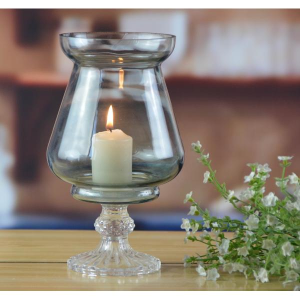 Handmade Ancient Pillar Candle Holders With Silver Foot