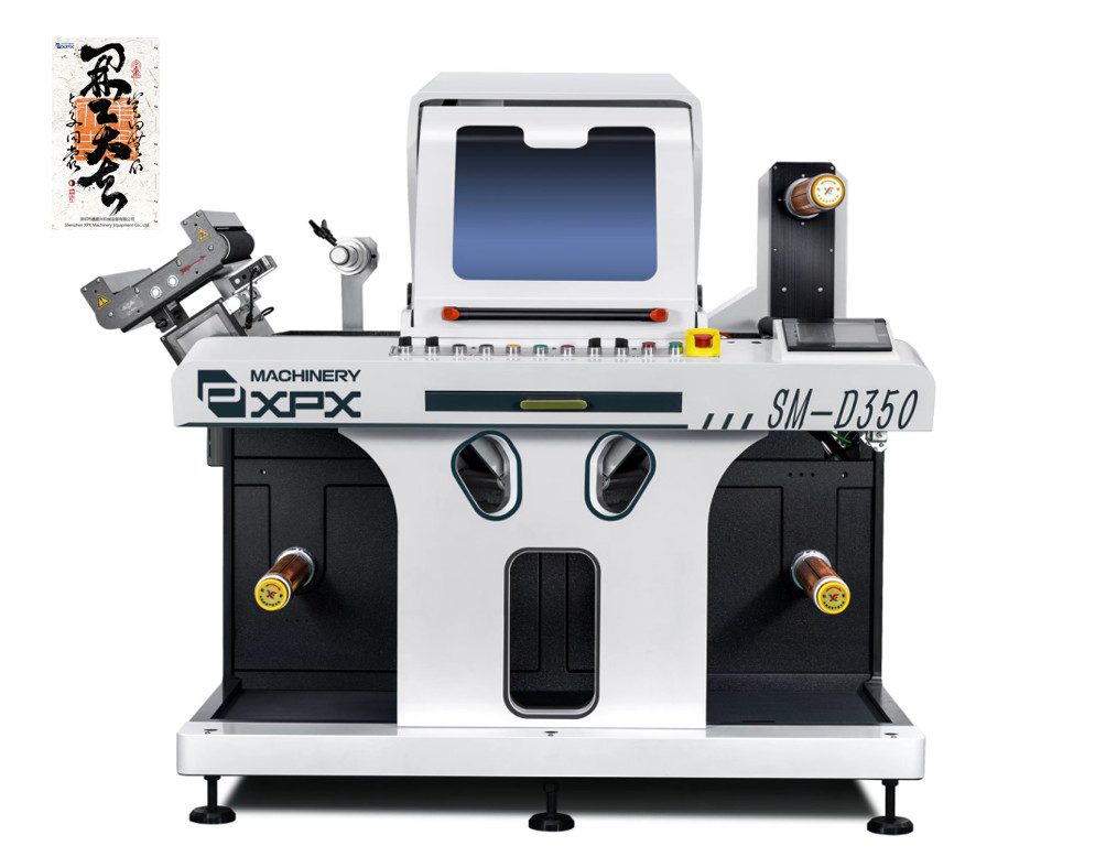 Quality Auto Laser Label Die Cutting Machine Efficient With Three Cuts for sale