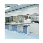 Customized Blue Lab Island Bench With Storage Personalized Drawers