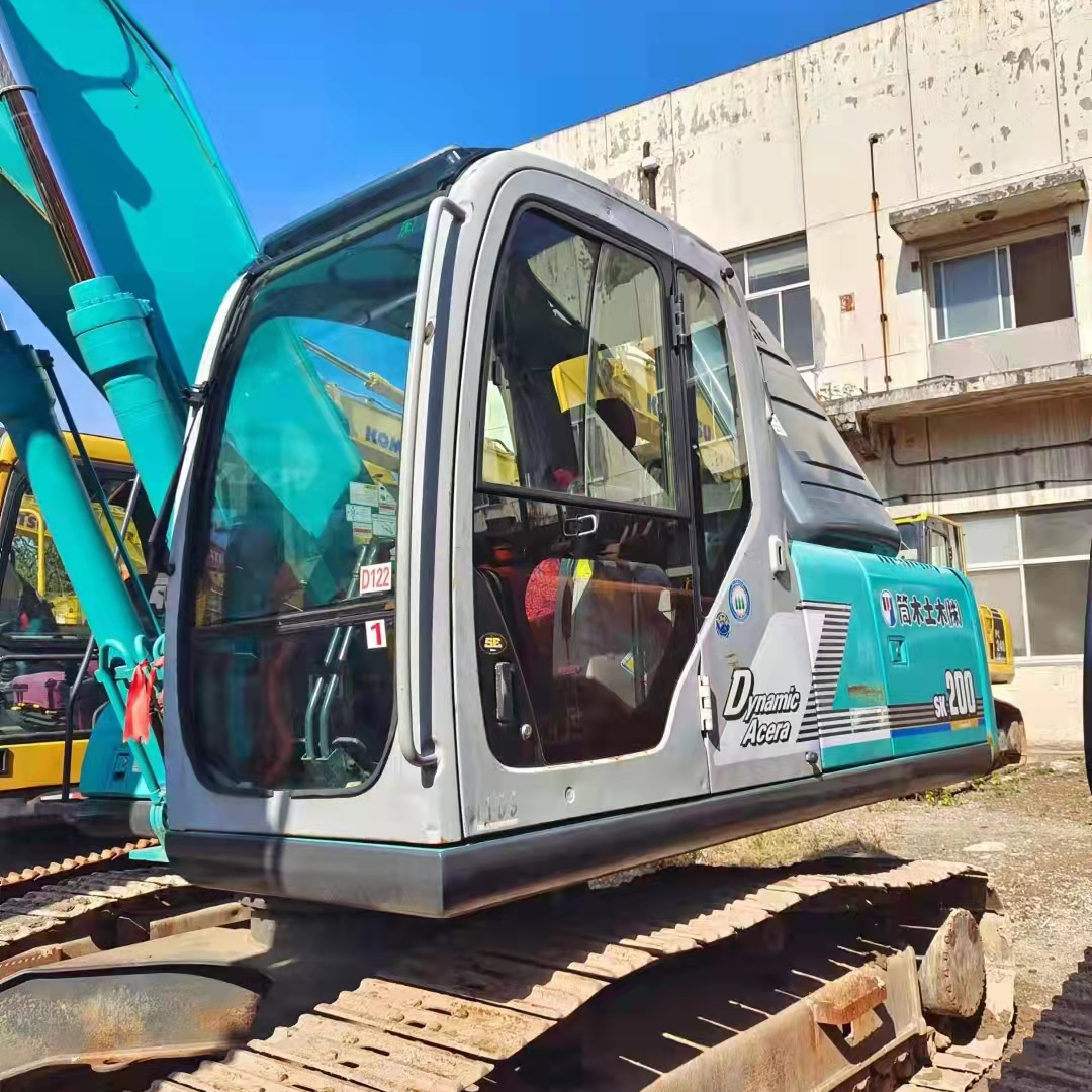 Customized Used Kobelco Excavator 107KW Mitsubishi Engine 20ton 0.8m² Bucket Capacity