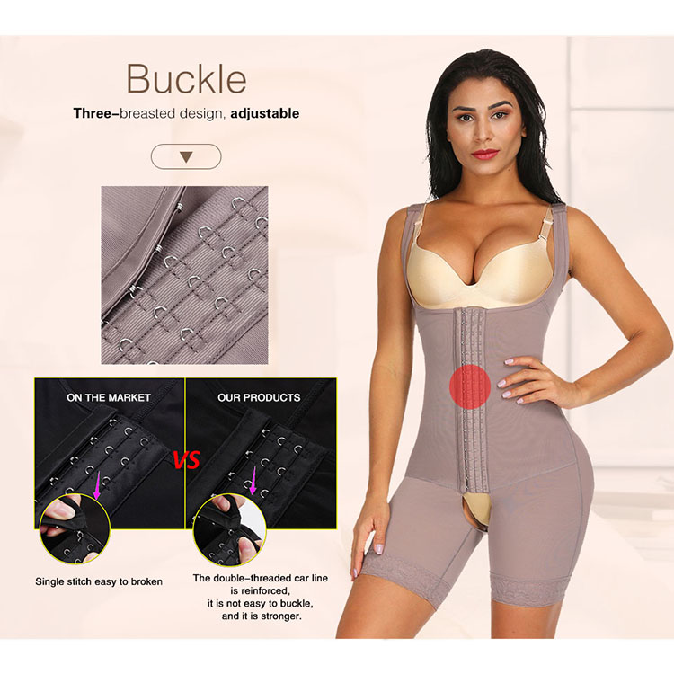 HEXIN Compression FAJAS Adjustable Abdominal Control Shapewear for Women Body Shaping